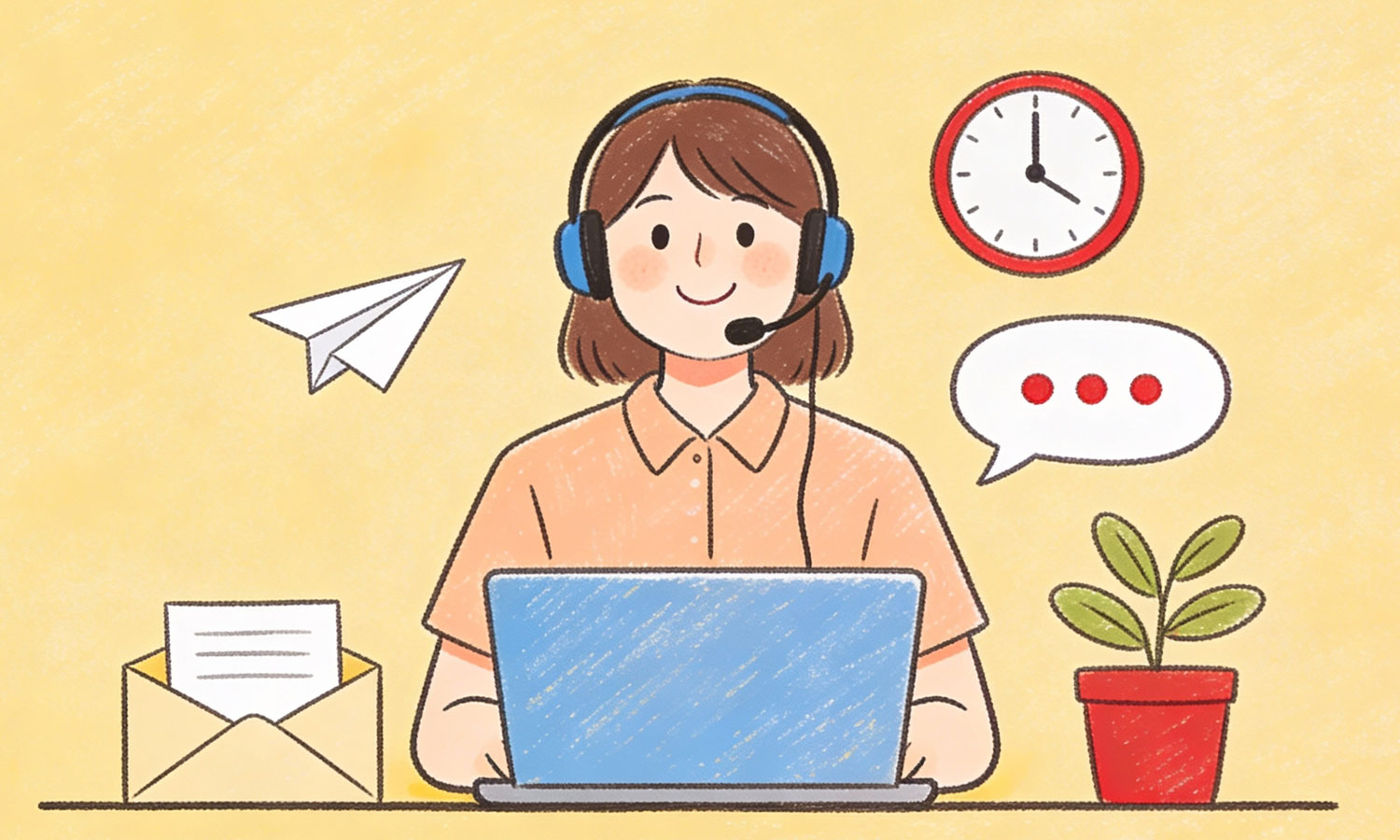 Modern contact icon with an envelope symbol and graphic elements for digital communication and customer inquiries in web design.